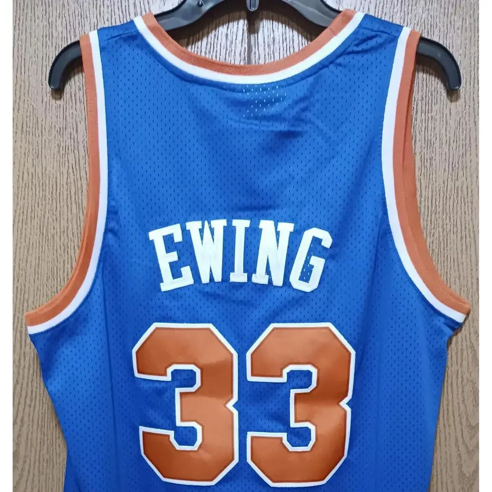 *Patrick Ewing-(Knicks)-(Blue)-(Good Con.)-(XL)-$95 - Picture 7 of 9